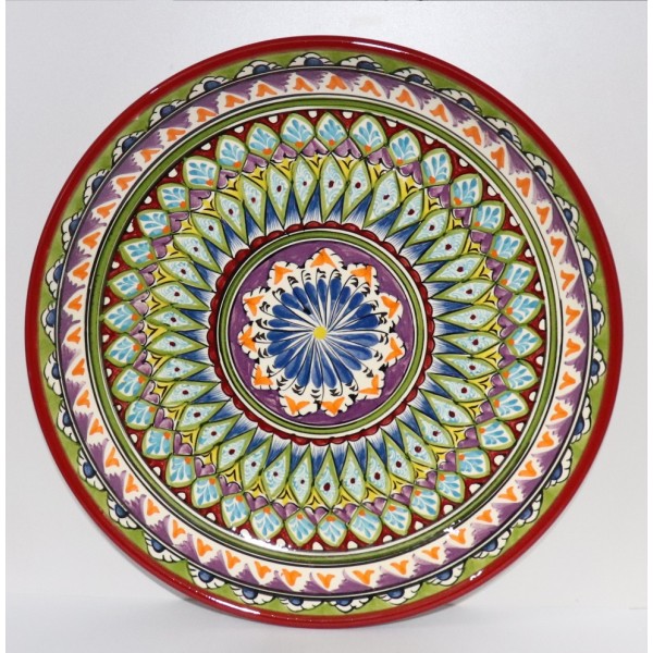 Ляган Мехроб: оригинальный цветной дизайн диаметром 32 см.