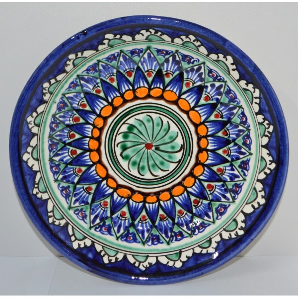 Тарелка Накша синяя глубокая 19 см - украшение вашего стола!